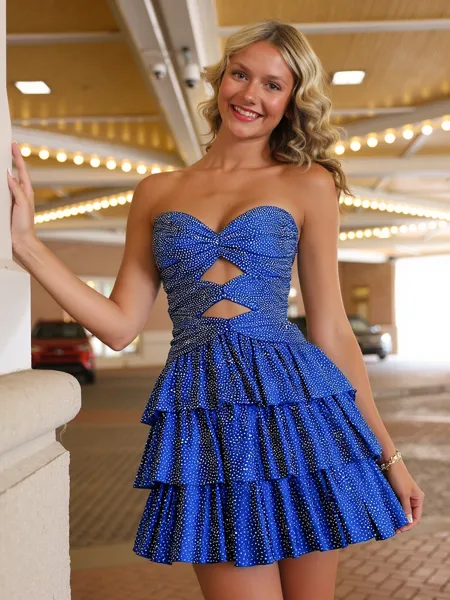 Trendy A-Line Sweetheart...