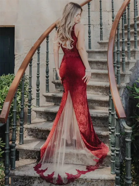 Graceful Mermaid V-Neck...