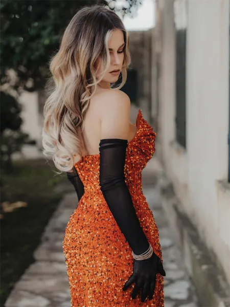 Hermosos Sheath Straight...