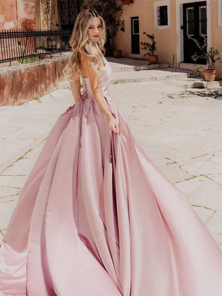 Sleek A-Line One-Shoulder...