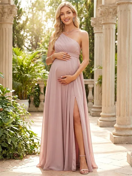 Classy A-Line One-Shoulder...