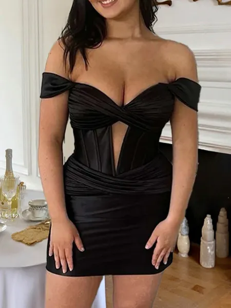 Hot Sheath Off-the-Shoulder...