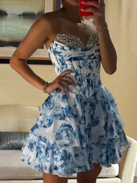 Glamorous A-line Sweetheart...