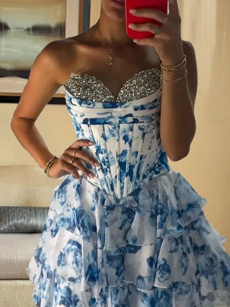 Glamorous A-line Sweetheart...