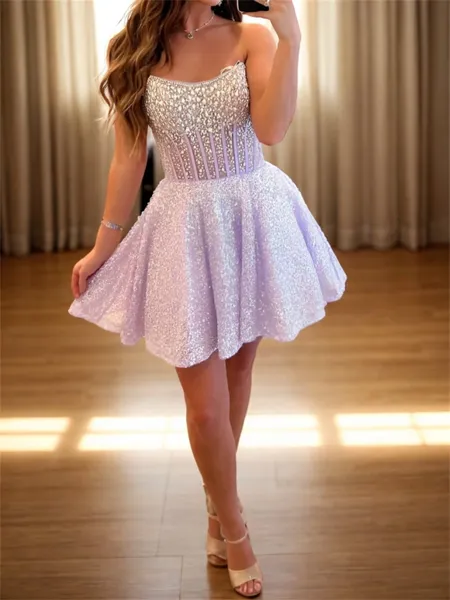 Enchanting A-line Straight...