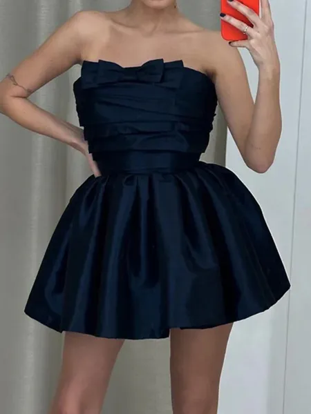 Glamorous A-line Straight...