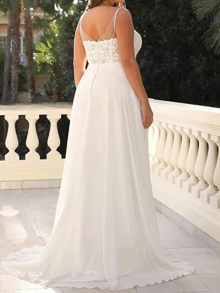 Glamorous A-Line Straps...