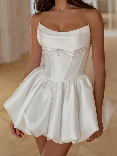 Stunning A-Line Straight...