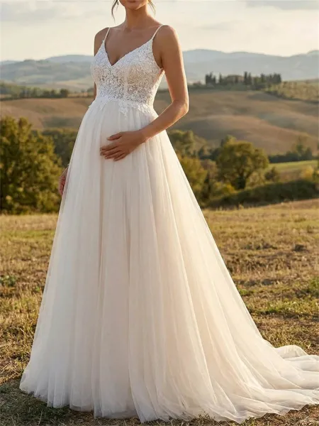Gorgeous A-Line Spaghetti...