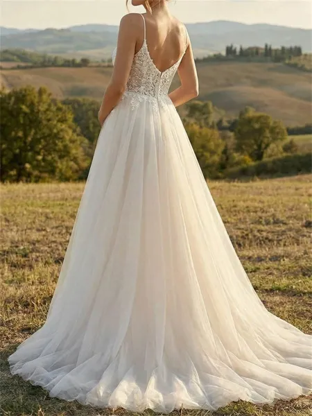 Gorgeous A-Line Spaghetti...