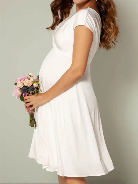 Mesmerizing A-Line V-Neck...