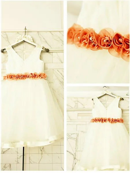 A-line Princess V-neck...