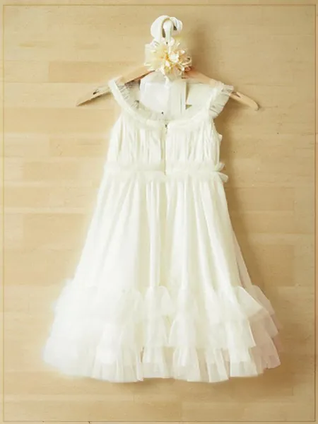 A-line Straps Sleeveless...
