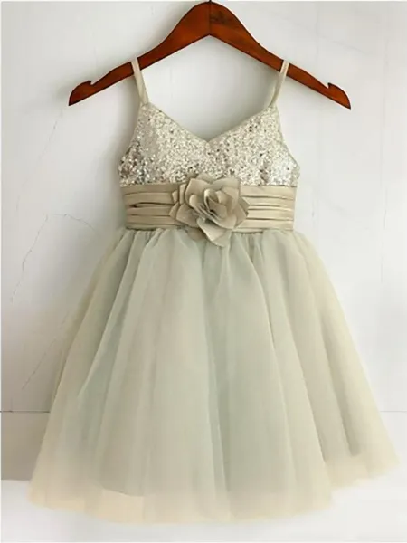 A-line Princess Spaghetti...