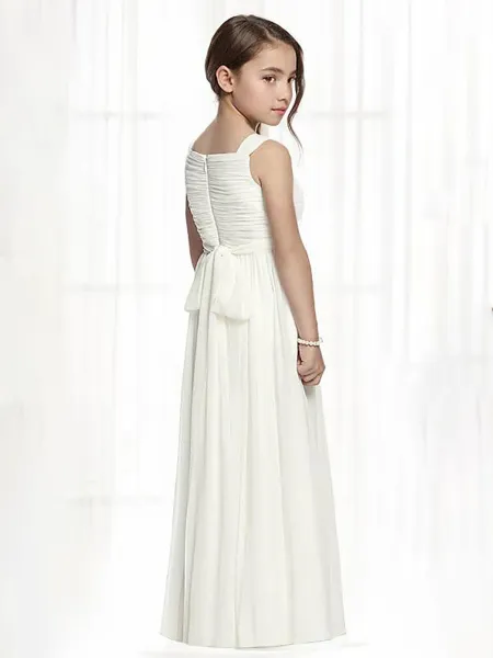 A-line Straps Sleeveless...
