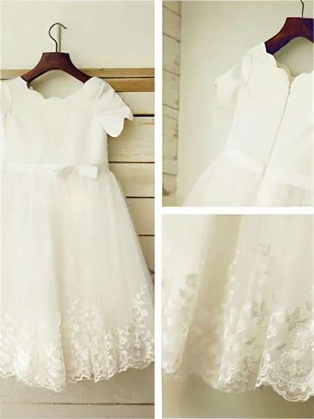 A-line Princess Scoop Short...