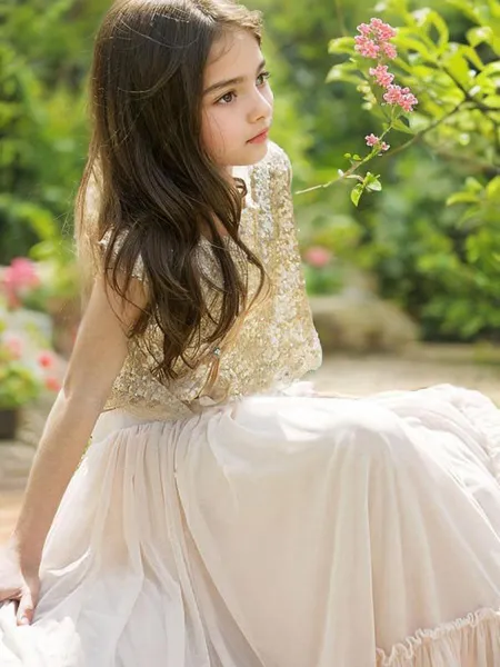 A-line Scoop Sleeveless...