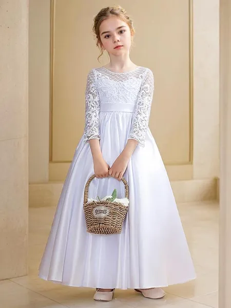 A-line Scoop 3/4 Sleeves...