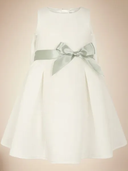Dreamy A-Line Scoop Bowknot...