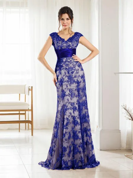 A-line Sophisticated V-Neck...