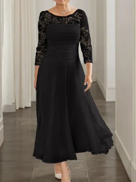 Modest A-line Scoop 3/4...