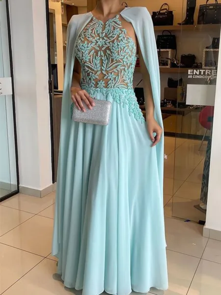 Elegant A-line Scoop...