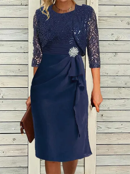 Sheath Scoop 3/4 Sleeves...