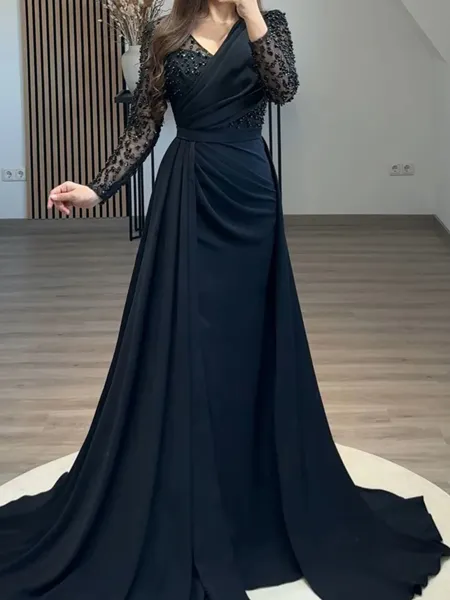 Sophisticated Sheath V-Neck...