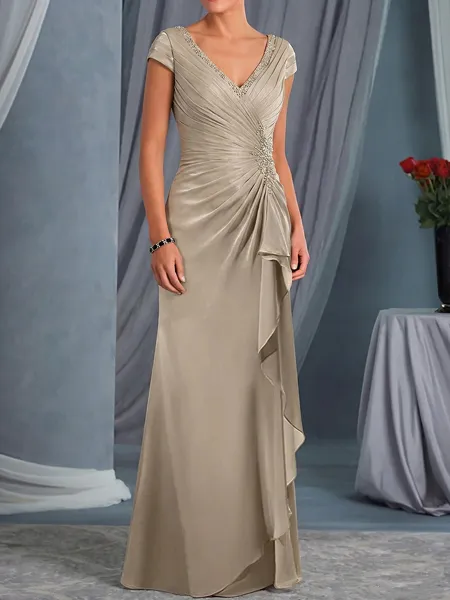 Refined Sheath V-Neck...