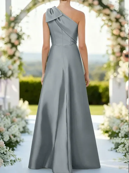 Classy A-Line One-Shoulder...
