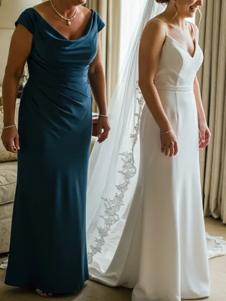 Charming Sheath Bateau...