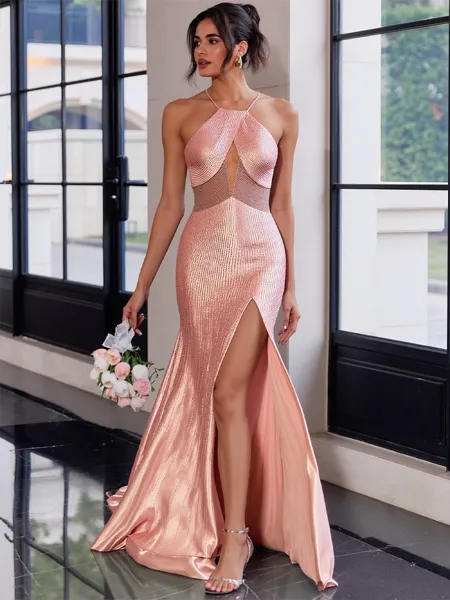 Delicate Sheath Halter...