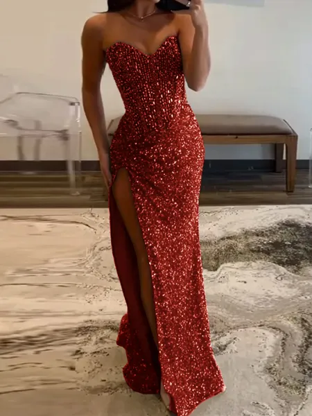 Elegant Sheath Sweetheart...