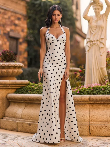 Fashion Sheath Halter...