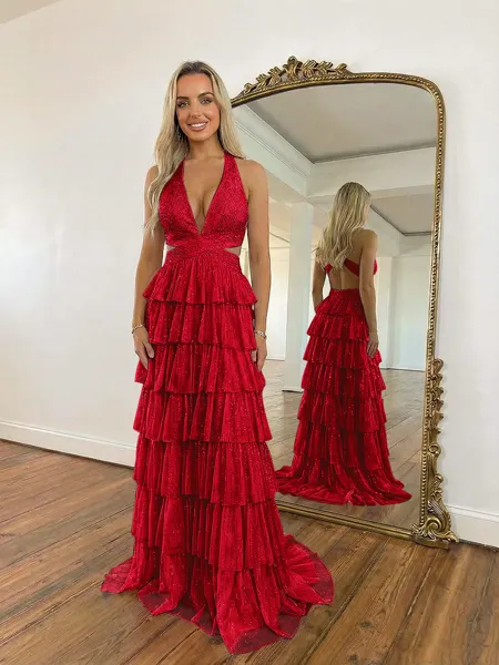 Captivating A-Line Halter...