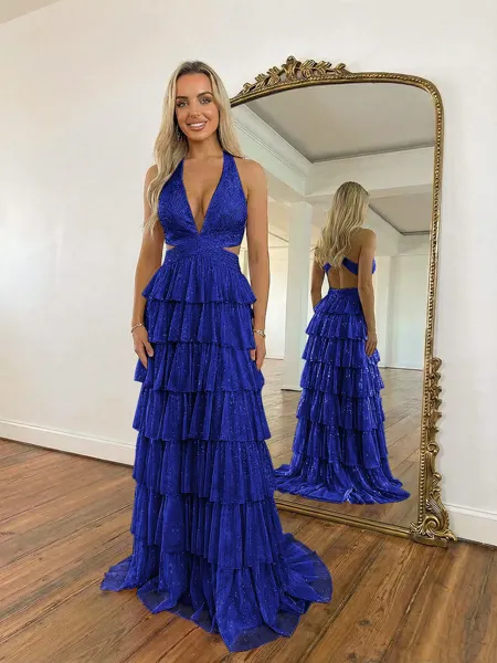 Captivating A-Line Halter...