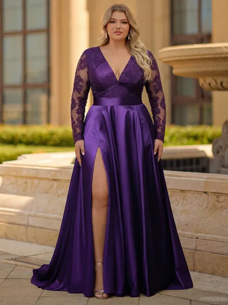 Pretty A-Line V-Neck...