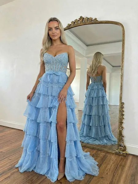 Trendy A-line Sweetheart...