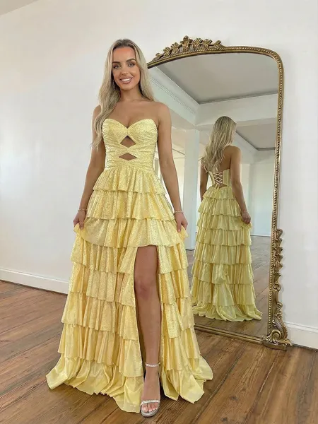 Stylish A-line Sweetheart...