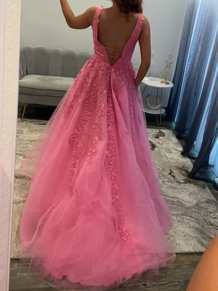 Delicate A-line V-Neck...