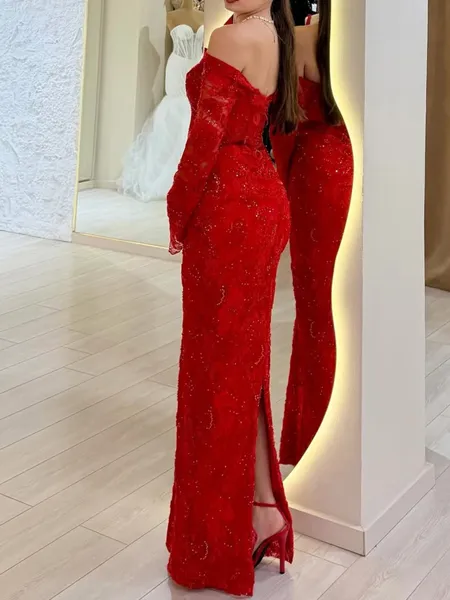 Hot Sheath Off-the-Shoulder...