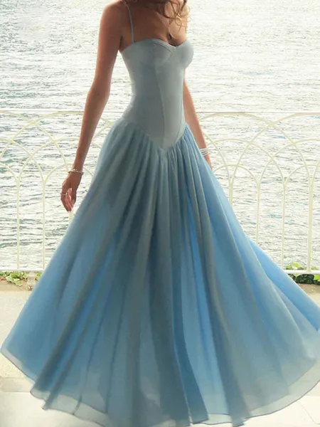 Fashion A-Line Spaghetti...