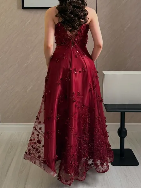 Charming A-Line Straight...