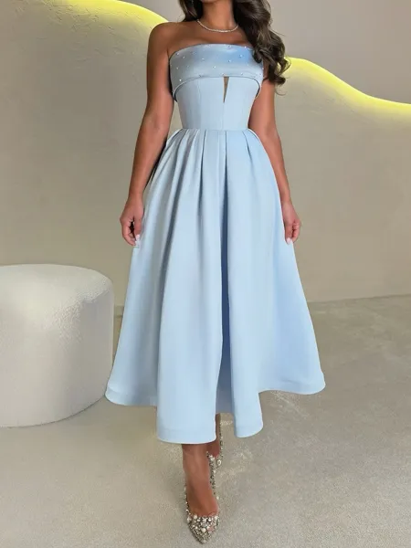 Stunning A-Line Straight...