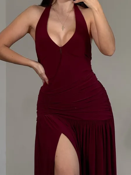 Magnificent A-Line Halter...