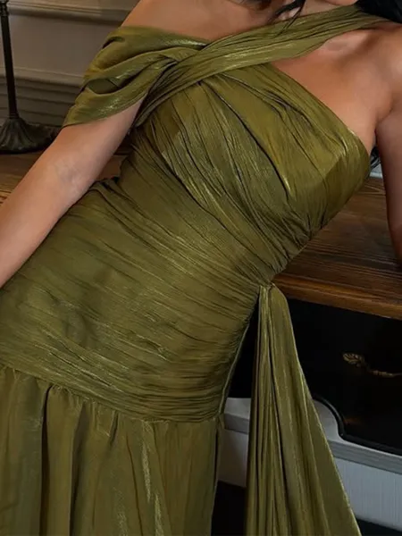 Fashion A-Line One-Shoulder...