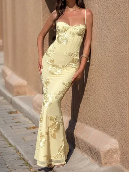 Exquisite Sheath Spaghetti...