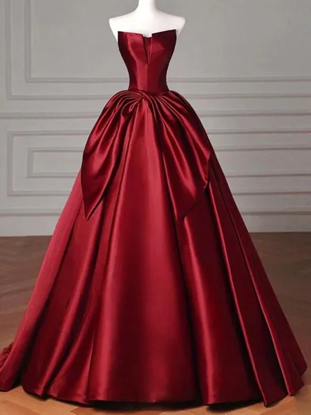 Delicate A-Line Straight...