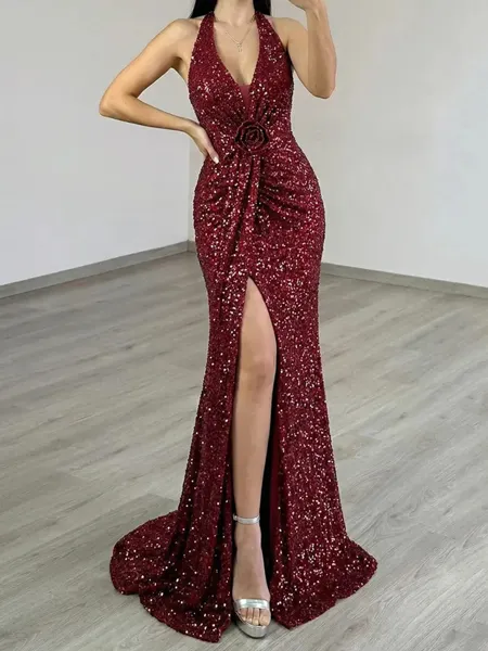 Delicate Sheath Halter...