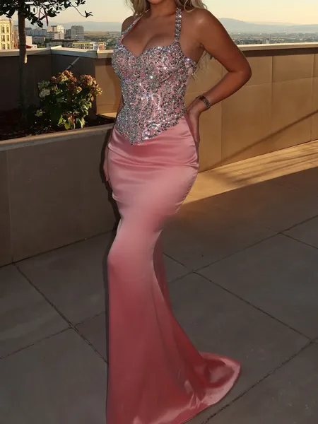 Show-stopping Sheath Halter...